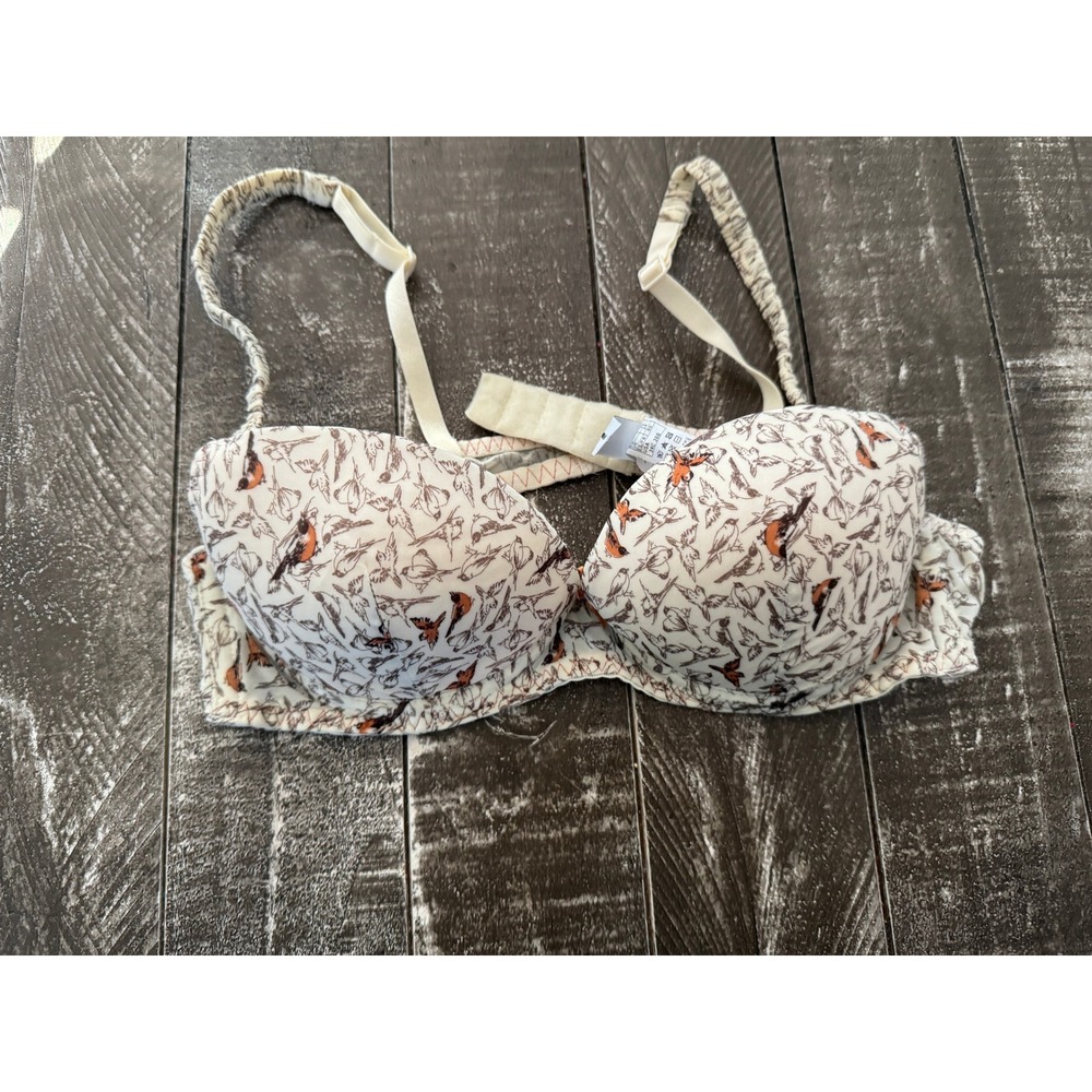INTIMISSIMI Bird Print Demi‎ Bra US Size 34C/36B